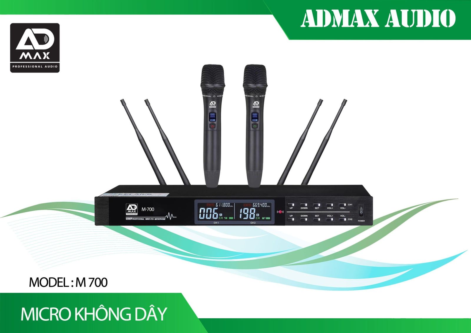 Micro Không Dây ADMAX M-700