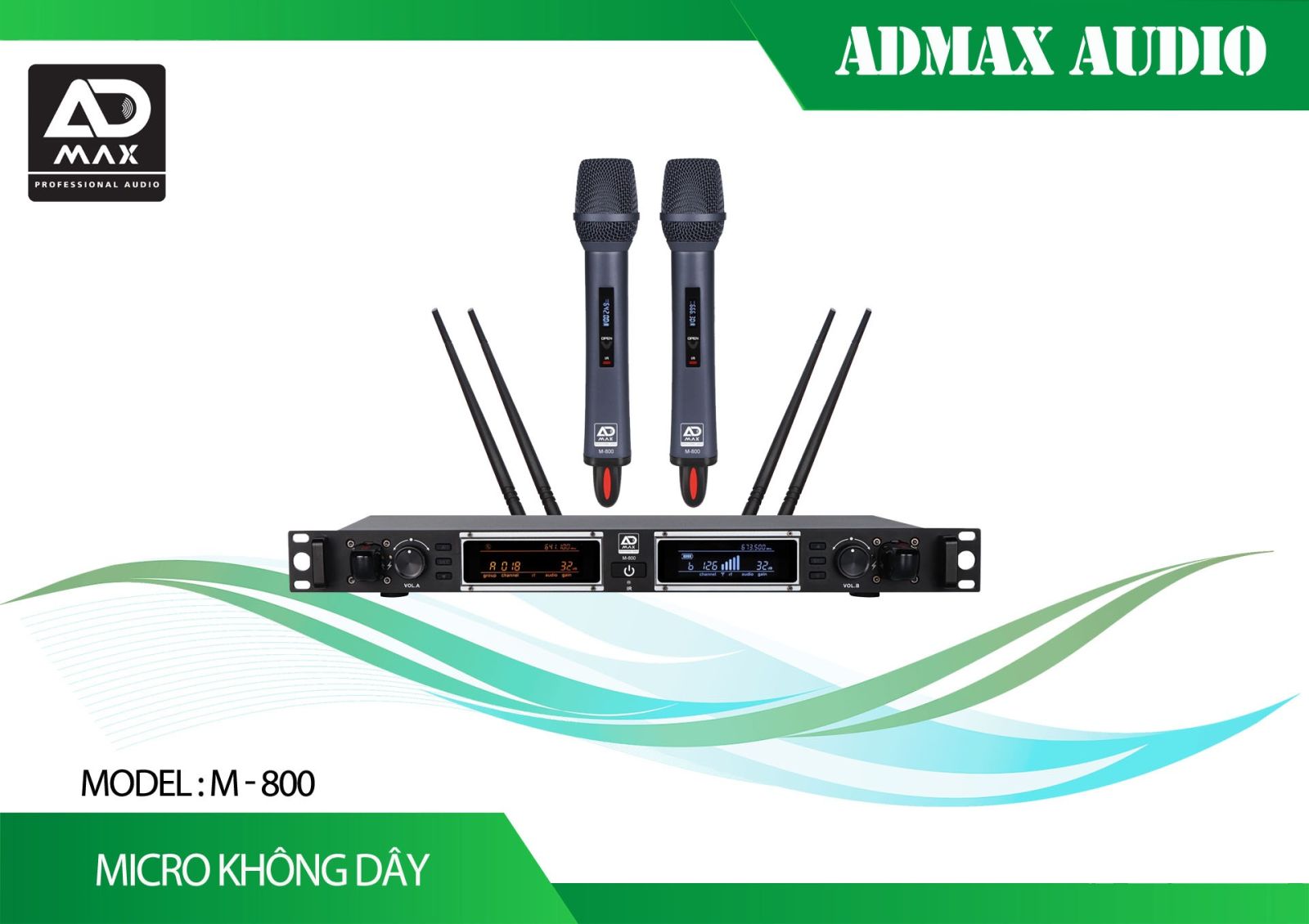 Micro Không Dây ADMAX M-800