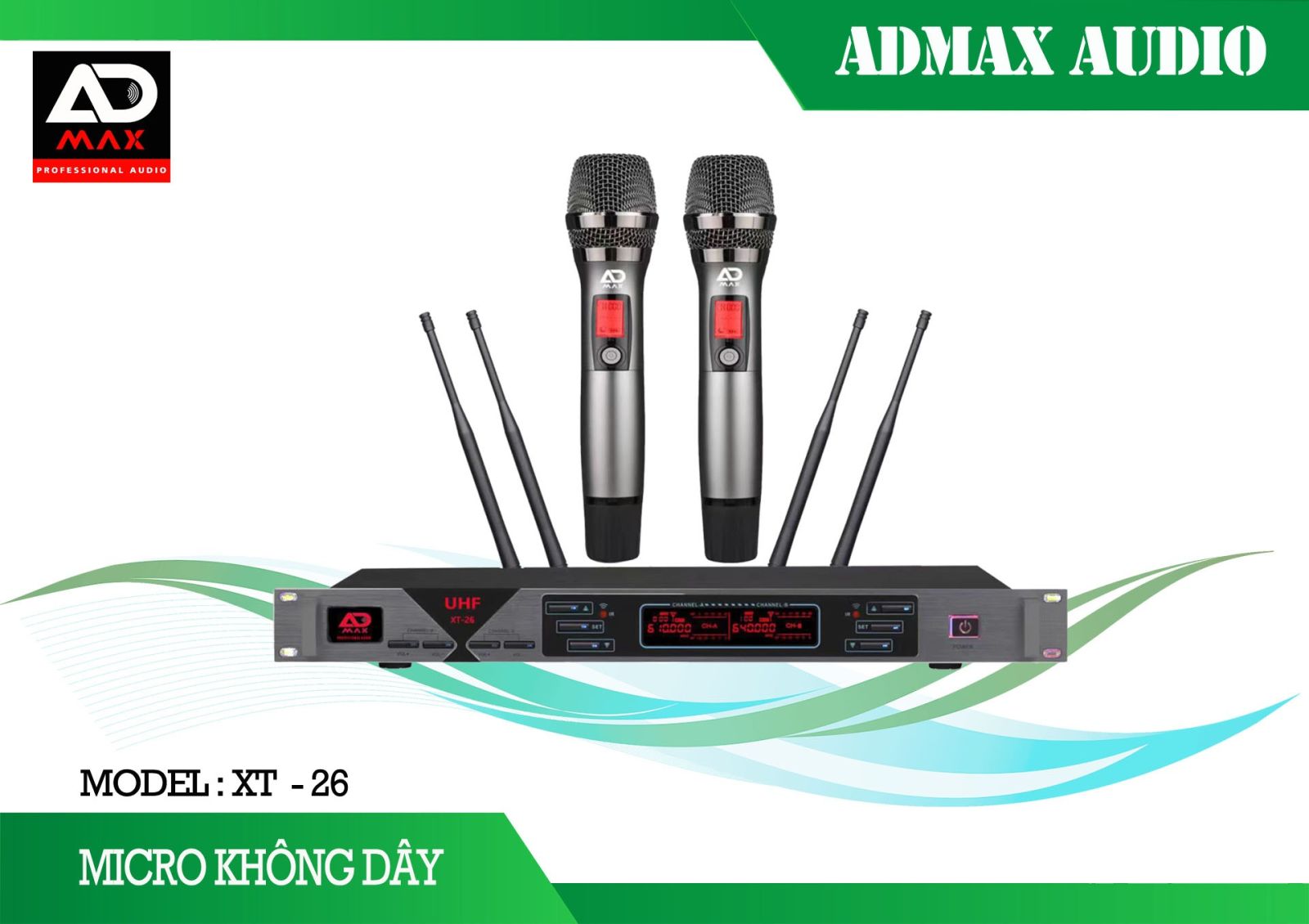 Micro Không Dây ADMAX XT-26