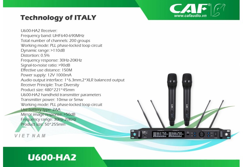 Micro Không Dây CAF U600-HA2