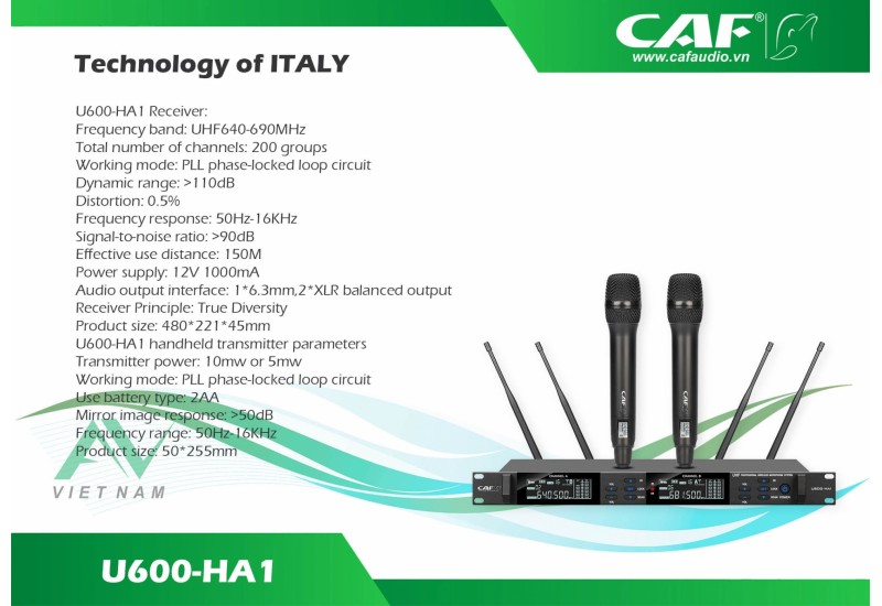 Micro Không Dây CAF U600-HA1