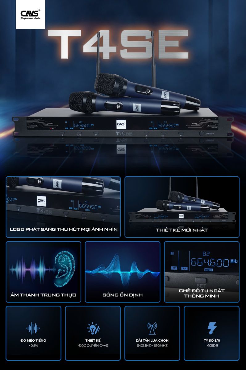 Micro Không Dây CAVS T4SE