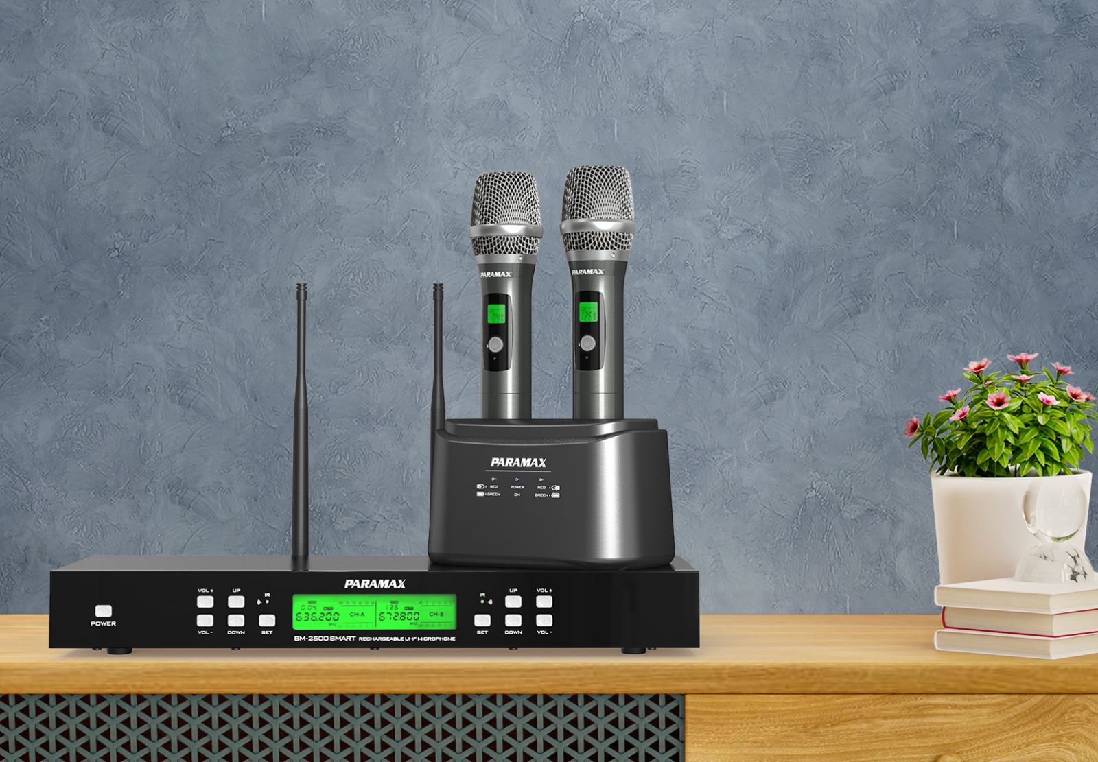 MICRO KHÔNG DÂY PARAMAX SM-2500 SMART CHÍNH HÃNG