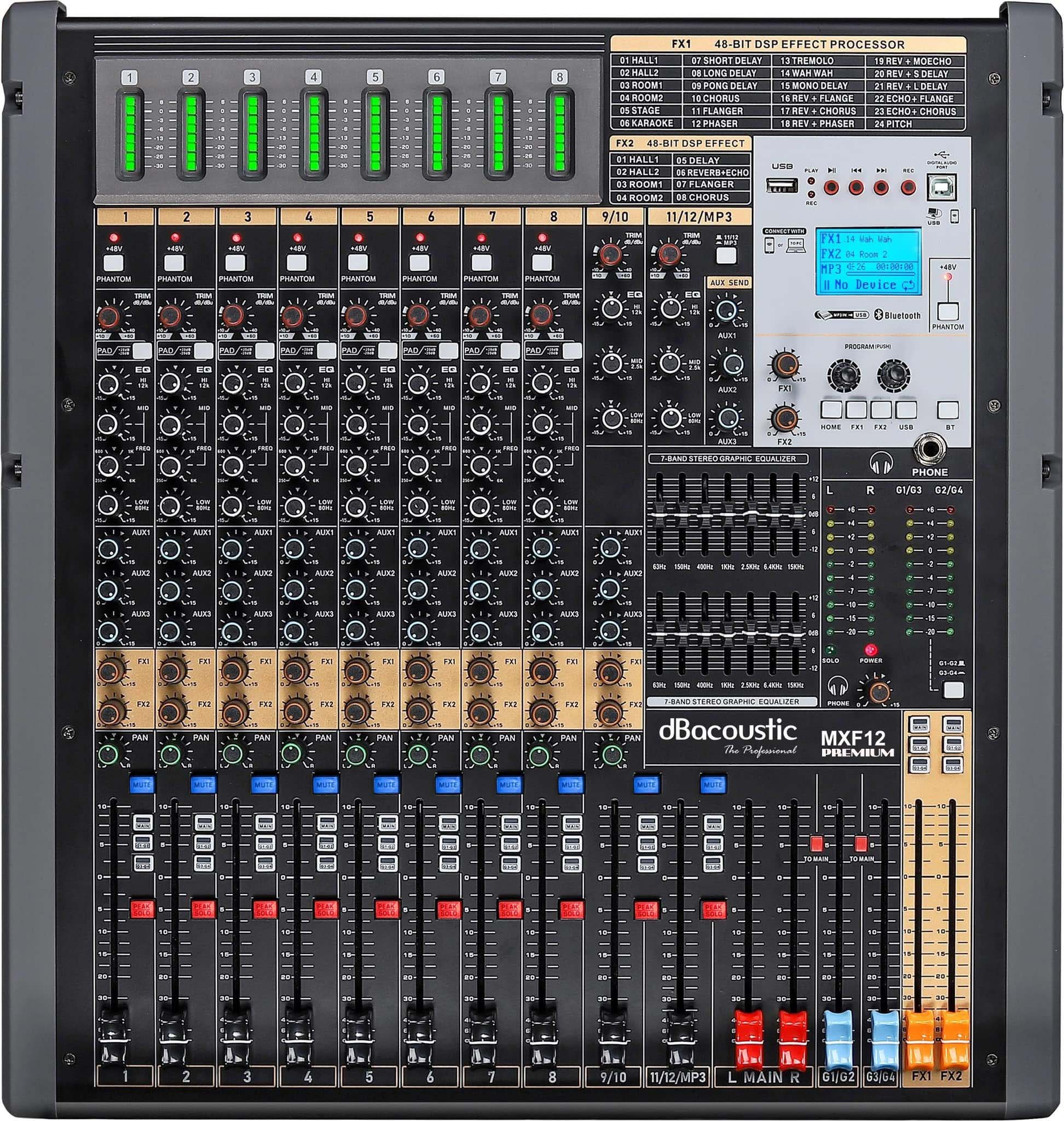 Mixer Analog Dbacoustic MXF12 Premium