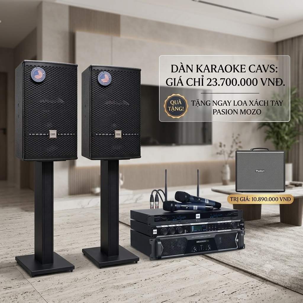Khuyến mãi dàn karaoke CAVS chính hãng giá sốc