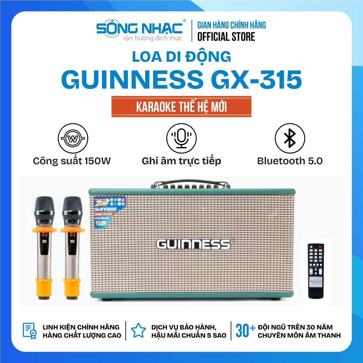 Loa xách tay di động GUINNESS GX -315