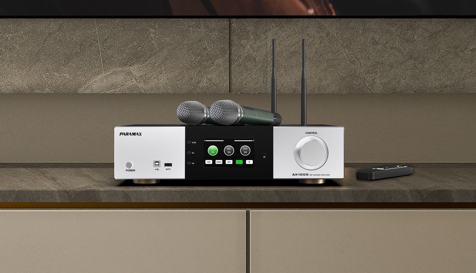 Amply 3 in 1 PARAMAX AX-1000