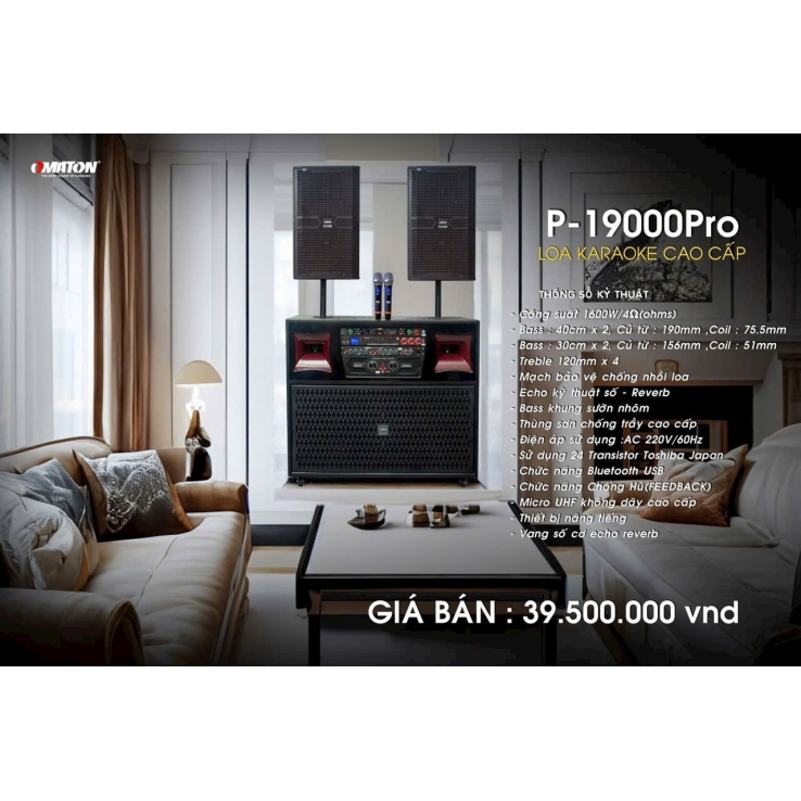 Loa Di Động OMATON P-19000PRO